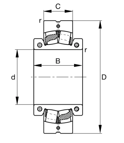 230SM420-MA Spherical Roller Bearing drawing 230SM420-MA Spherical Roller Bearing drawing
