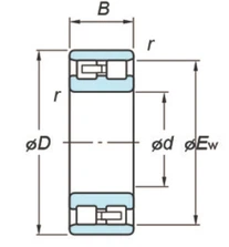 NNU4956 Cylindrical Roller Bearing drawing NNU4956 Cylindrical Roller Bearing drawing